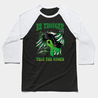 Eagle Be Stronger Than The Storm Mental Health Awareness Ribbon Baseball T-Shirt
